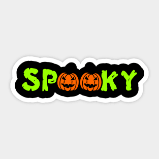 spooky pumpkins Sticker